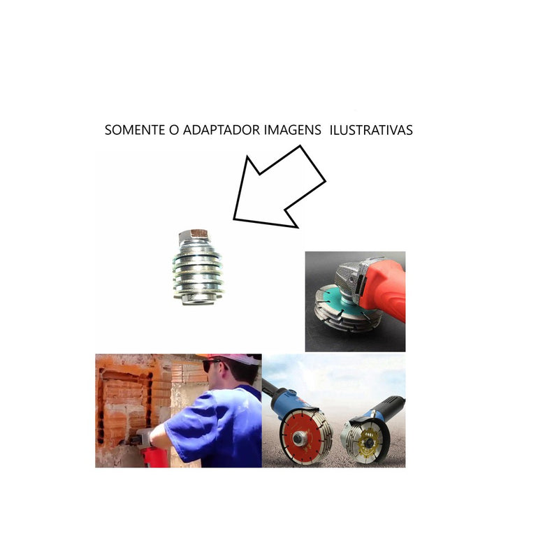 Adaptador multidiscos para transformar a Esmerilhadeira em cortador de parede (SOMENTE 1= ADAPTADOR ,NÃO ACOMPANHA AS LIXADEIRAS )