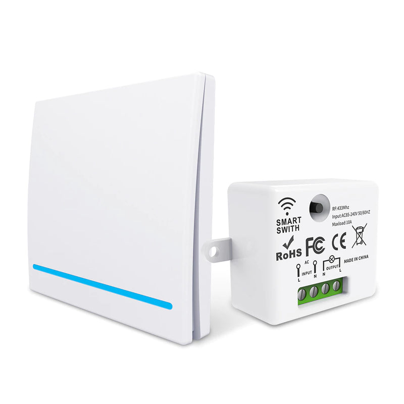 Pulsador Sem Fio RF 433Mhz Inteligente De Controle Remoto